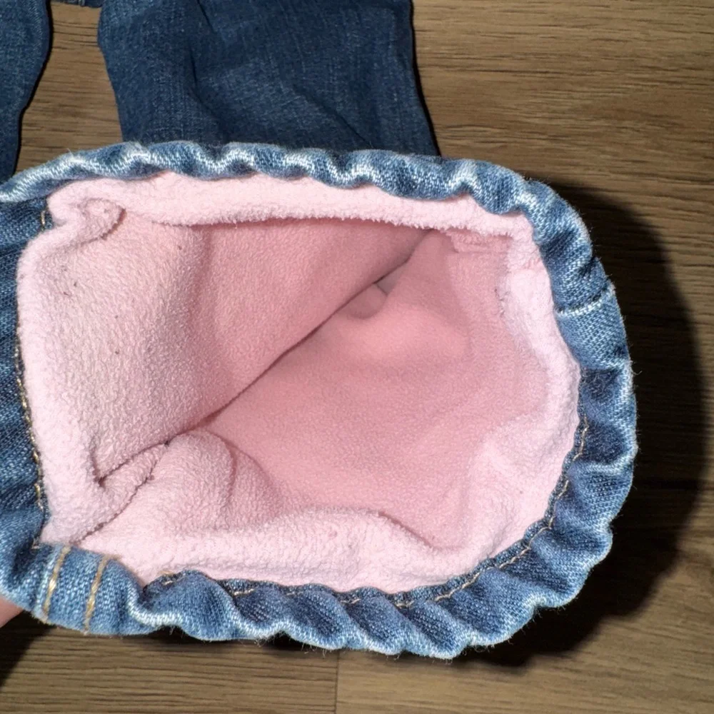 VTG Vintage 2000s Y2K Toddler Girls Old Navy Fleece Lined Jeans‎ Size 2T